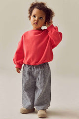 Black/White Wide Leg Trousers