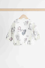 Black & White Animal Baby Top and Leggings Set