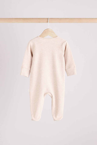 Neutral Hamish Baby 100% Cotton Sleepsuits 3 Pack
