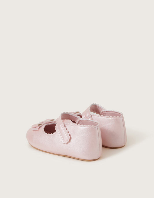 BABY PINK SHIMMER BOW WAL