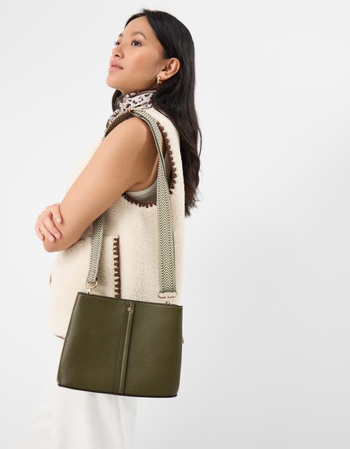Webbing Strap Crossbody Bag Green