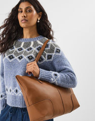 Plain Tote Bag Tan