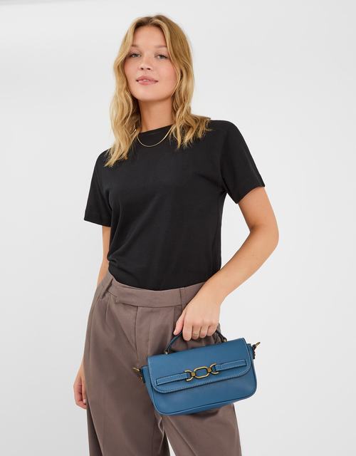Snaffle Crossbody Bag Blue