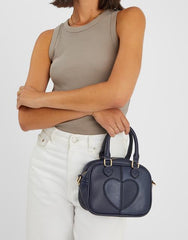 Heart Crossbody Bag Blue