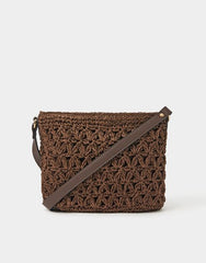 Raffia Crossbody Bag