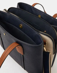 Triple Compartment Shoulder Bag