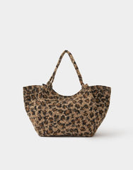 Leopard Print Teddy Shoulder Bag
