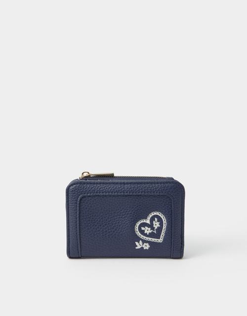 Paisley Heart Embroidered Purse