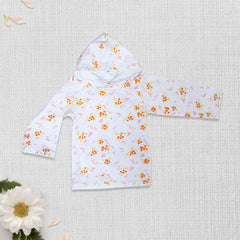 Long Sleeve T-Shirt With Hood(Floral) Flower Garden | Tops & T-Shirts | The nest clothing