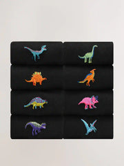 Bright Dinosaur Fun Socks 8 Pack