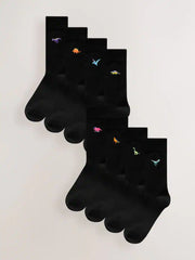 Bright Dinosaur Fun Socks 8 Pack