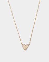 14ct Gold-Plated Heart Pendant Necklace