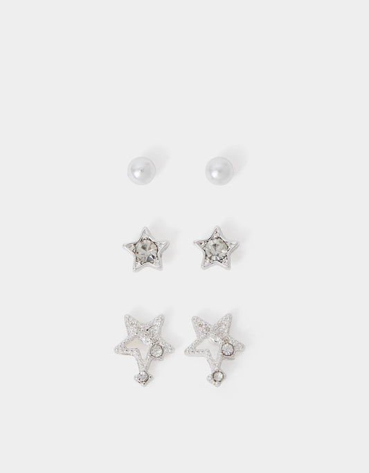 3 X SHOOTING STAR STUDS