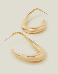 Chunky Hoop Drop Earrings