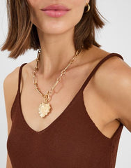 Sacred Heart T-Bar Necklace