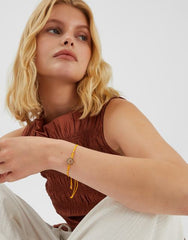 Sun Charm Cord Bracelet