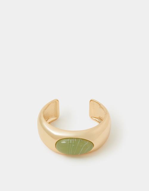 Chunky Resin Stone Cuff Bracelet