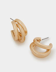 Triple Hoop Earrings