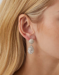 Double Drop Diamanté Earrings