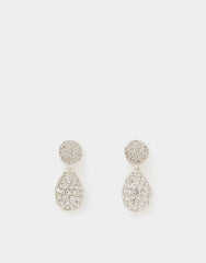 Double Drop Diamanté Earrings