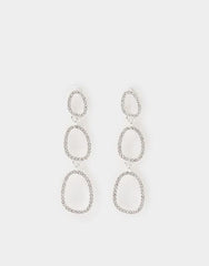 Cut Out Triple Drop Earrings