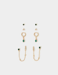 10 X THREAD THRU EAR STAC