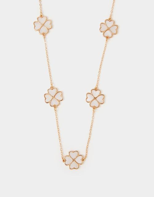 Lucky Clover Station Necklace