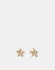 Starfish Stud Earrings Gold