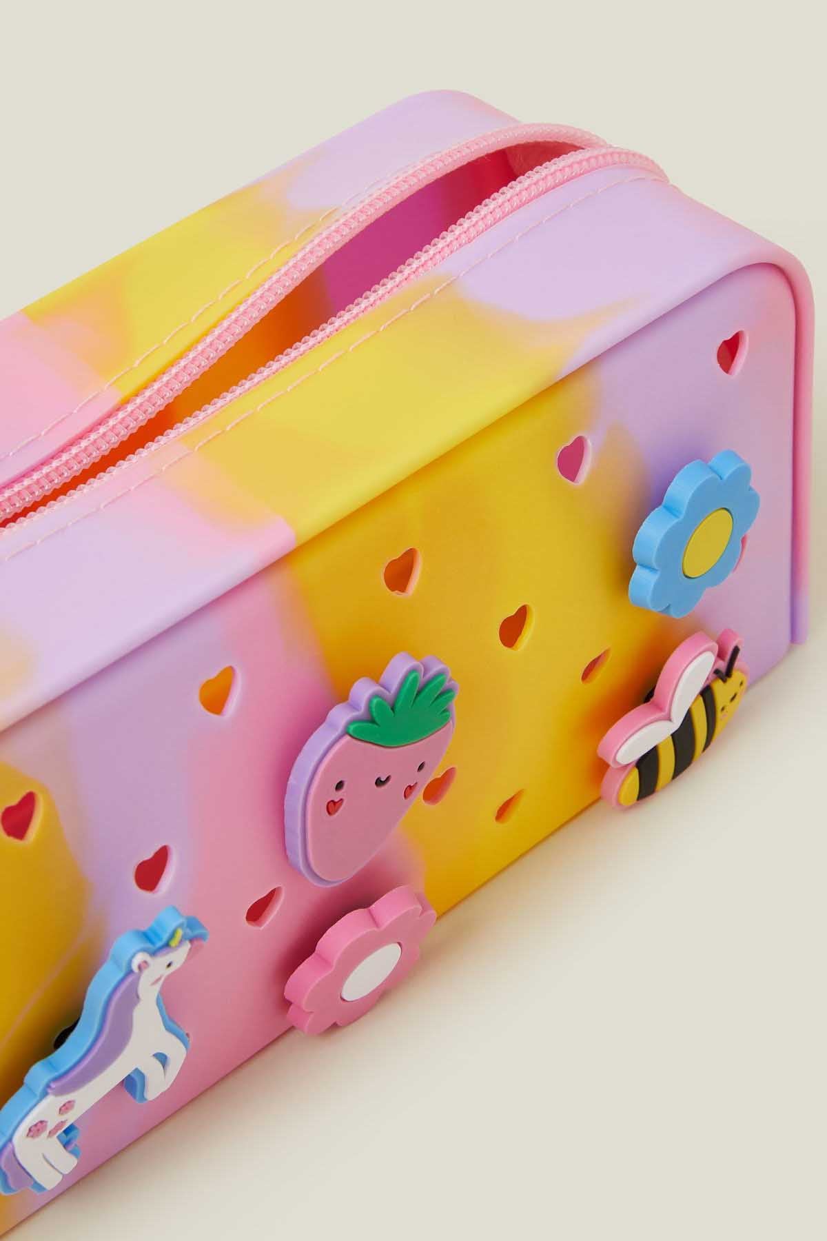 Girls Badge Charm Pencil Case