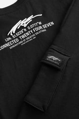 Black 100% Cotton Short Sleeve Utility T-Shirt and Joggers Set