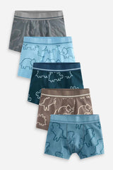 Linear Dino Print Trunks 5 Pack