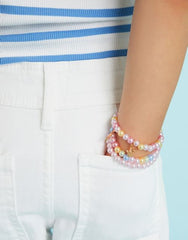 3-Pack Girls Princess Charm Bead Bracelets