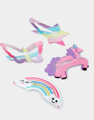 4-Pack Girls Magical Character Hair Clips