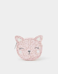 Girls Animal Print Cat Purse
