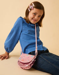 Girls Sequin Butterfly Crossbody Bag