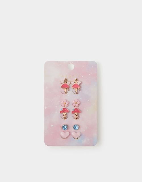 5-Pack Girls Fairy Clip-On Earrings