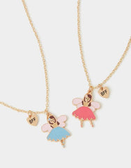 2-Pack Girls Fairy 'BFF' Necklace