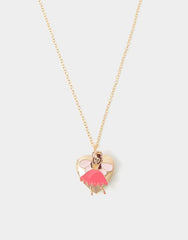 Girls Fairy Heart Locket Necklace
