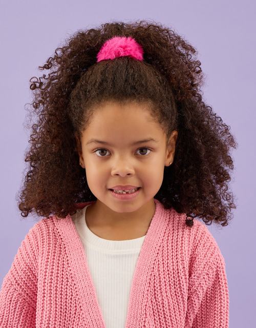 3-Pack Girls Fluffy Hair Scrunchies