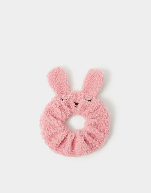 Girls Bunny Borg Hair Scrunchie