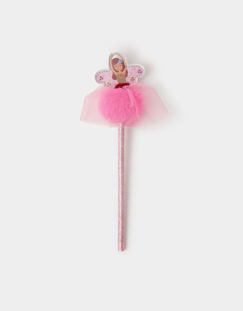 Girls Fairy Pom Pom Pencil