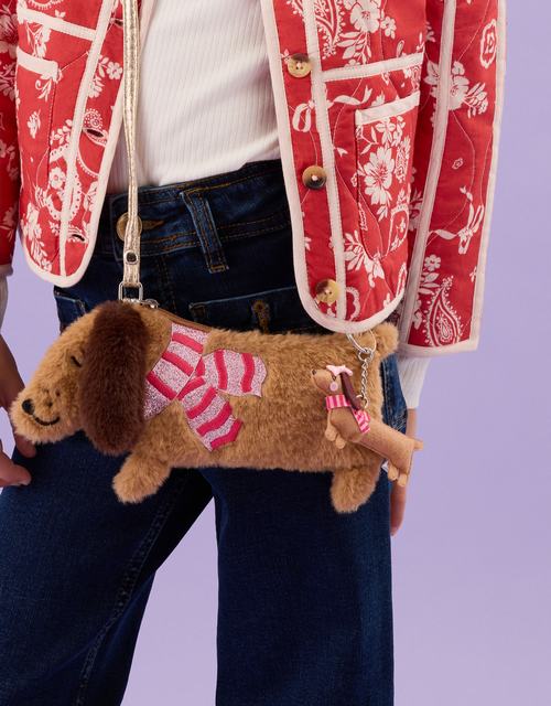 Girls Sausage Dog Bag Charm