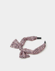 Girls Bow Leopard Print Headband