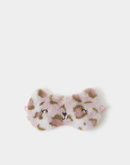 Fluffy Leopard Eye Mask
