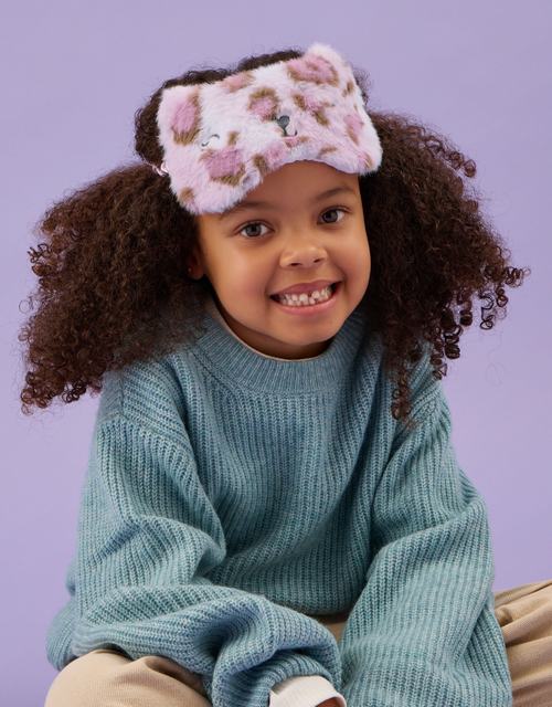 Fluffy Leopard Eye Mask