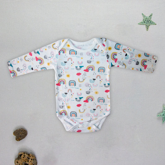 Rainbows White Bodysuit | Suits & Sets | The nest clothing