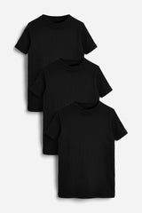 3 Pack Cotton Rib T-Shirts NEXT UK