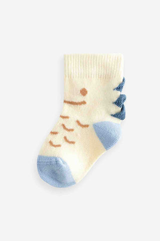 Blue Baby Character Socks 3 Pack