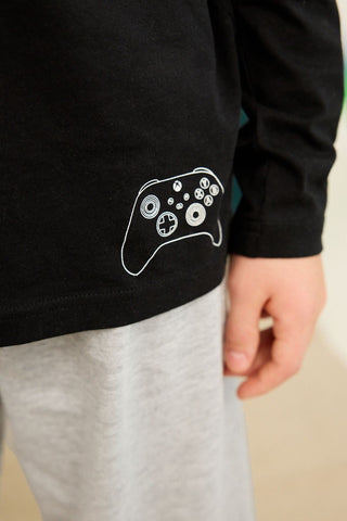 Black/Green Xbox Pyjamas 2 Pack