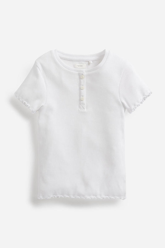 Ribbed Placket T-Shirt